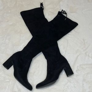 Marc Fisher Black Suede knee high boots size 7.5